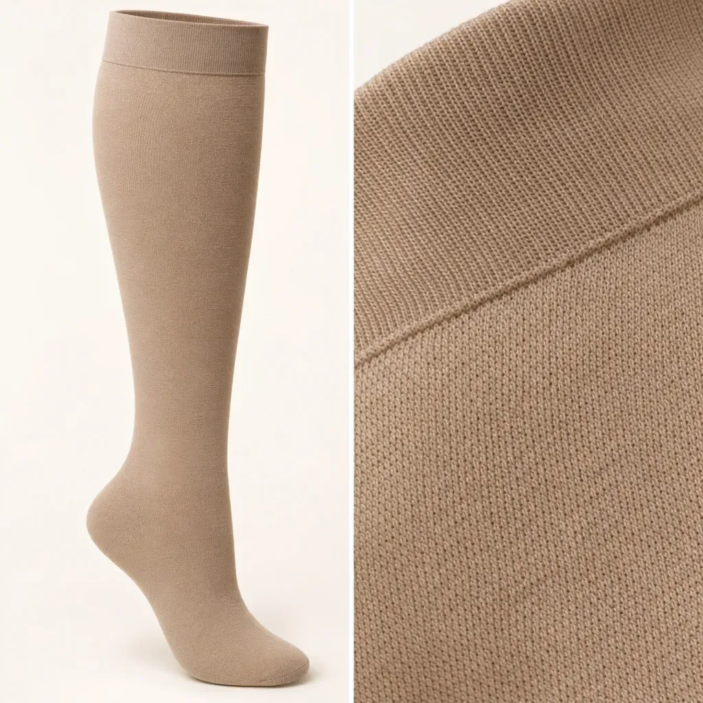 Close-up of the soft cotton-blend knit