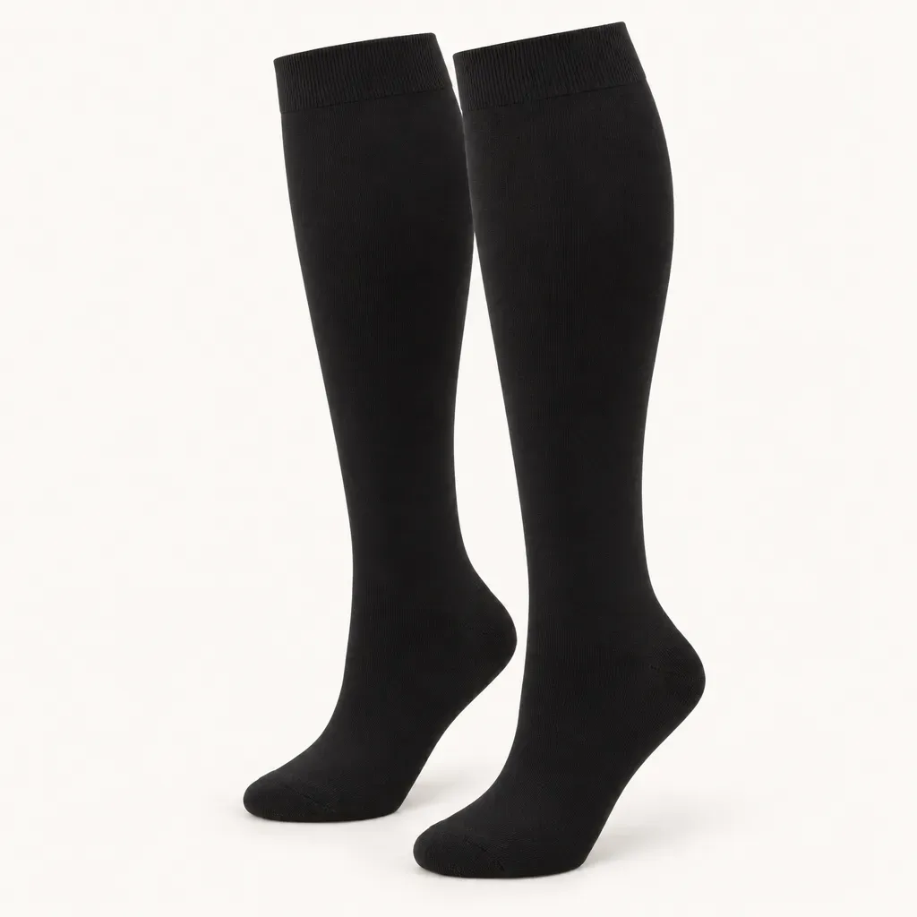 Firm Knee-High Compression Socks, Wide Sizes S to 7XL