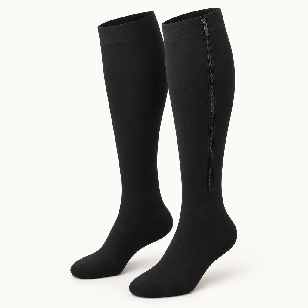 Firm Zipper Compression Socks (20-30 mmHg Class)
