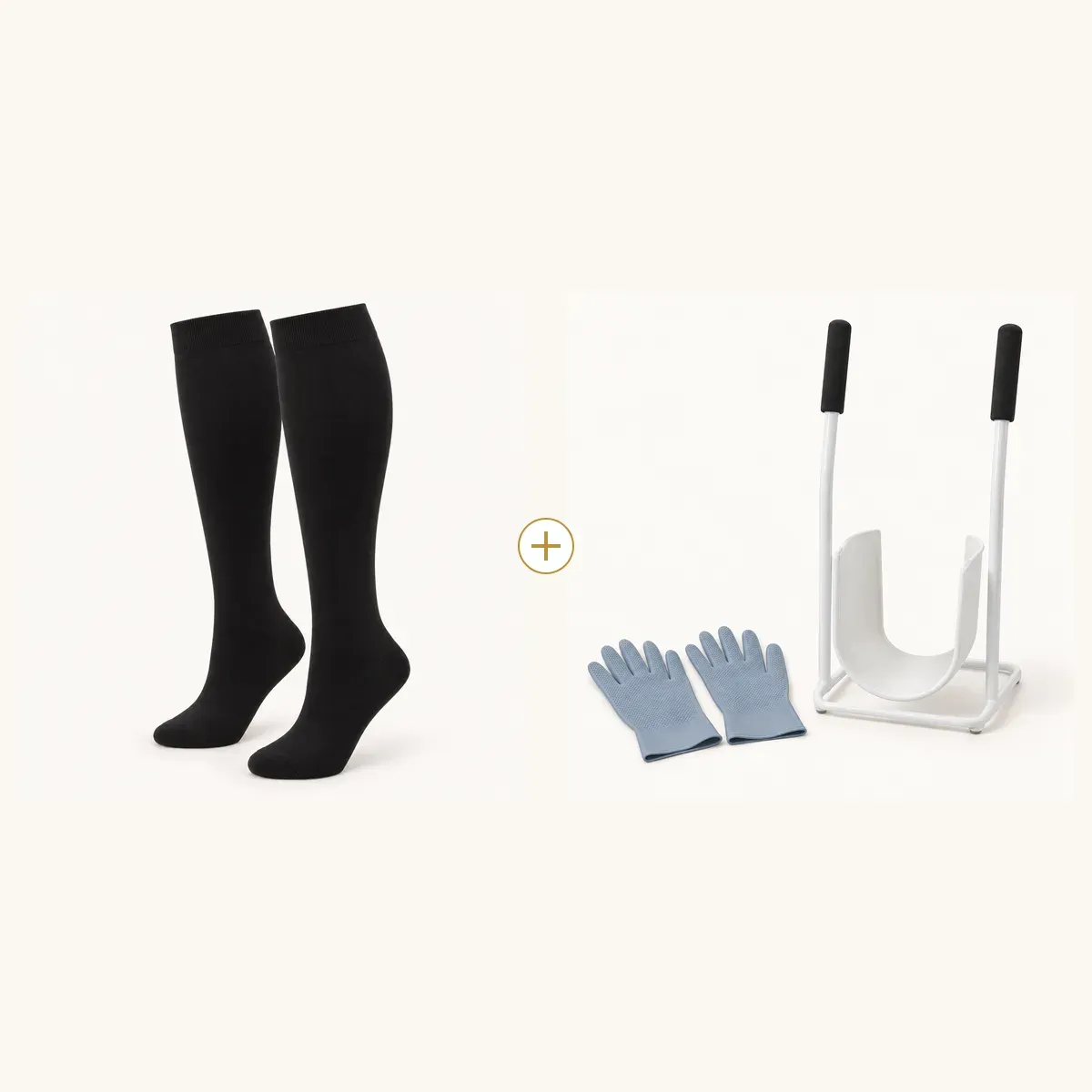 Firm Knee-High 3-Pack + Easy-On Kit